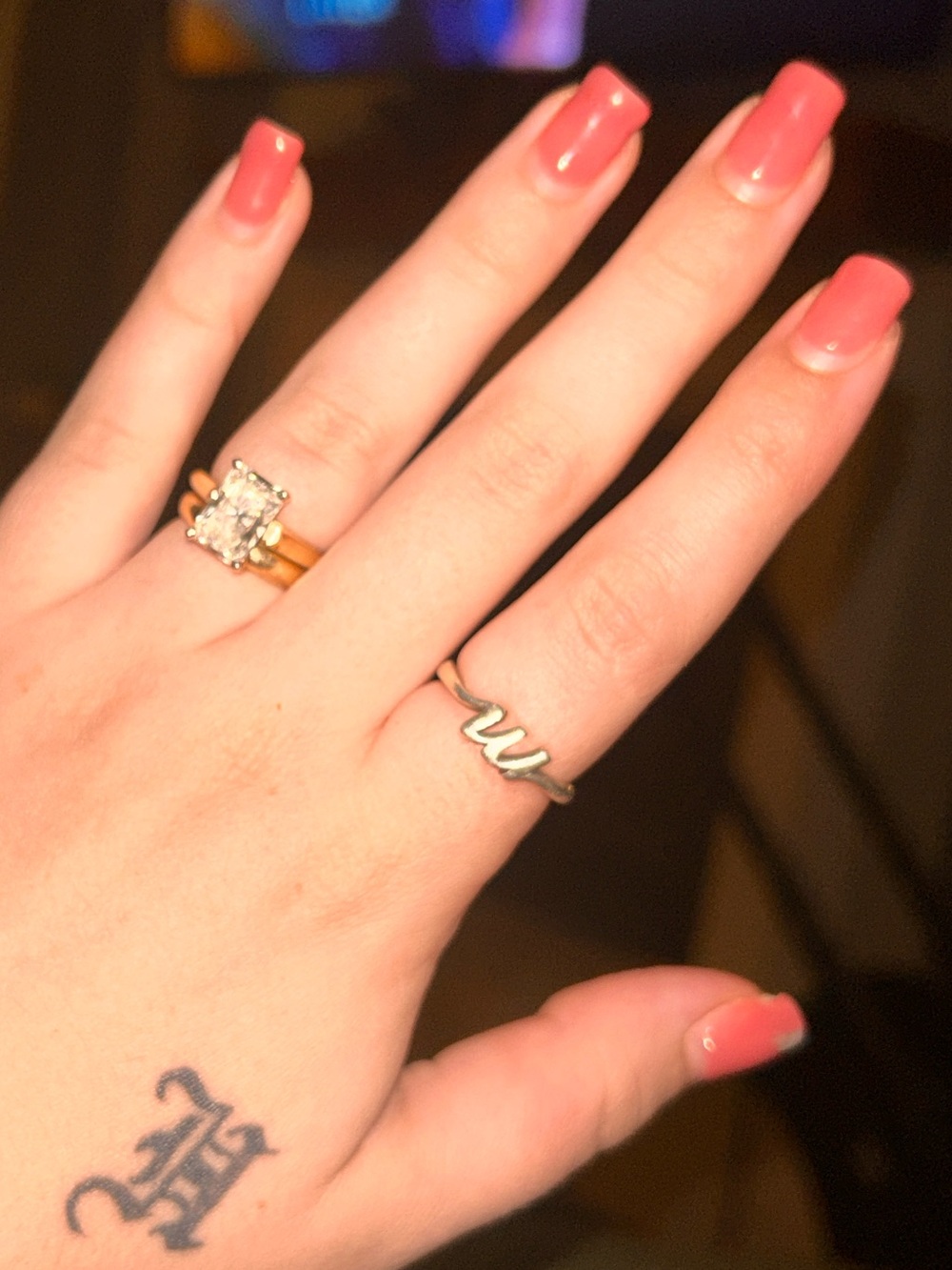 James Avery “M” ring